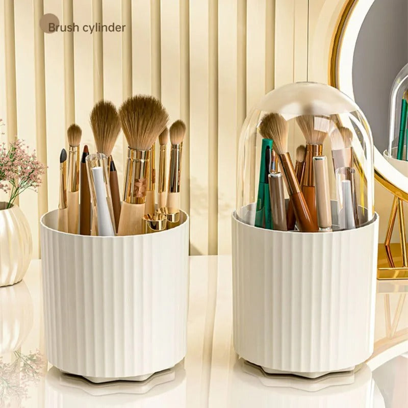 360° Rotating Makeup Brush Storage Box
