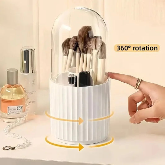 360° Rotating Makeup Brush Storage Box